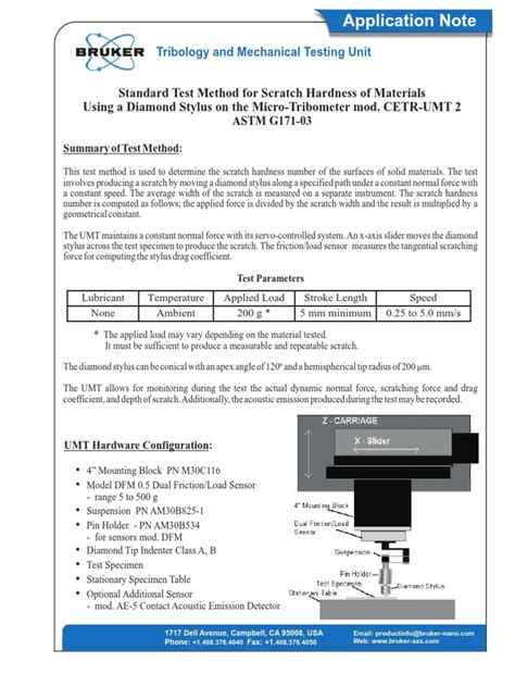 scratch test astm|astm g171.